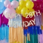 Preview: Girlande - Happy Birthday mit Zahlen - Gold